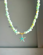 Blue Starfish Necklace