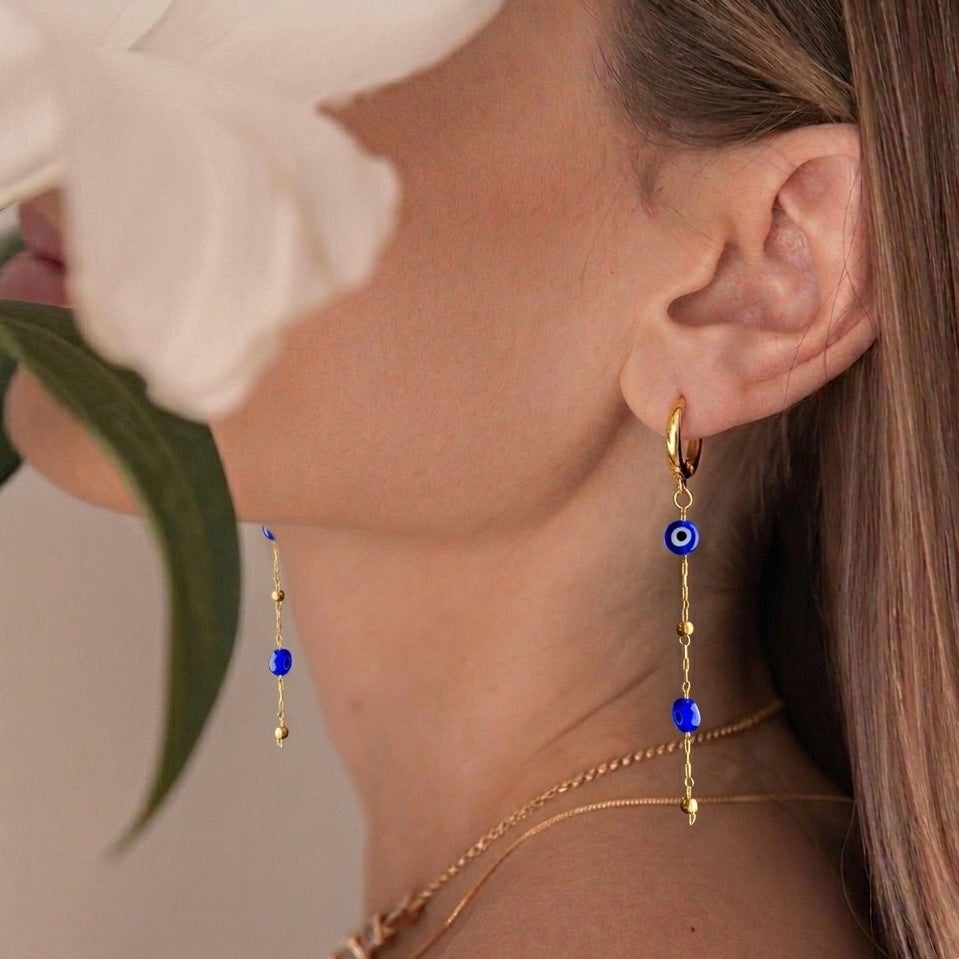 Blue Eyes Earring