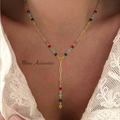 Colorful Drop Necklace