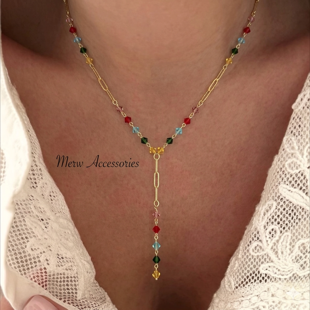 Colorful Drop Necklace