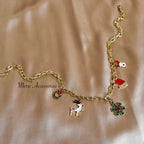 Green Christmas Tree Necklace