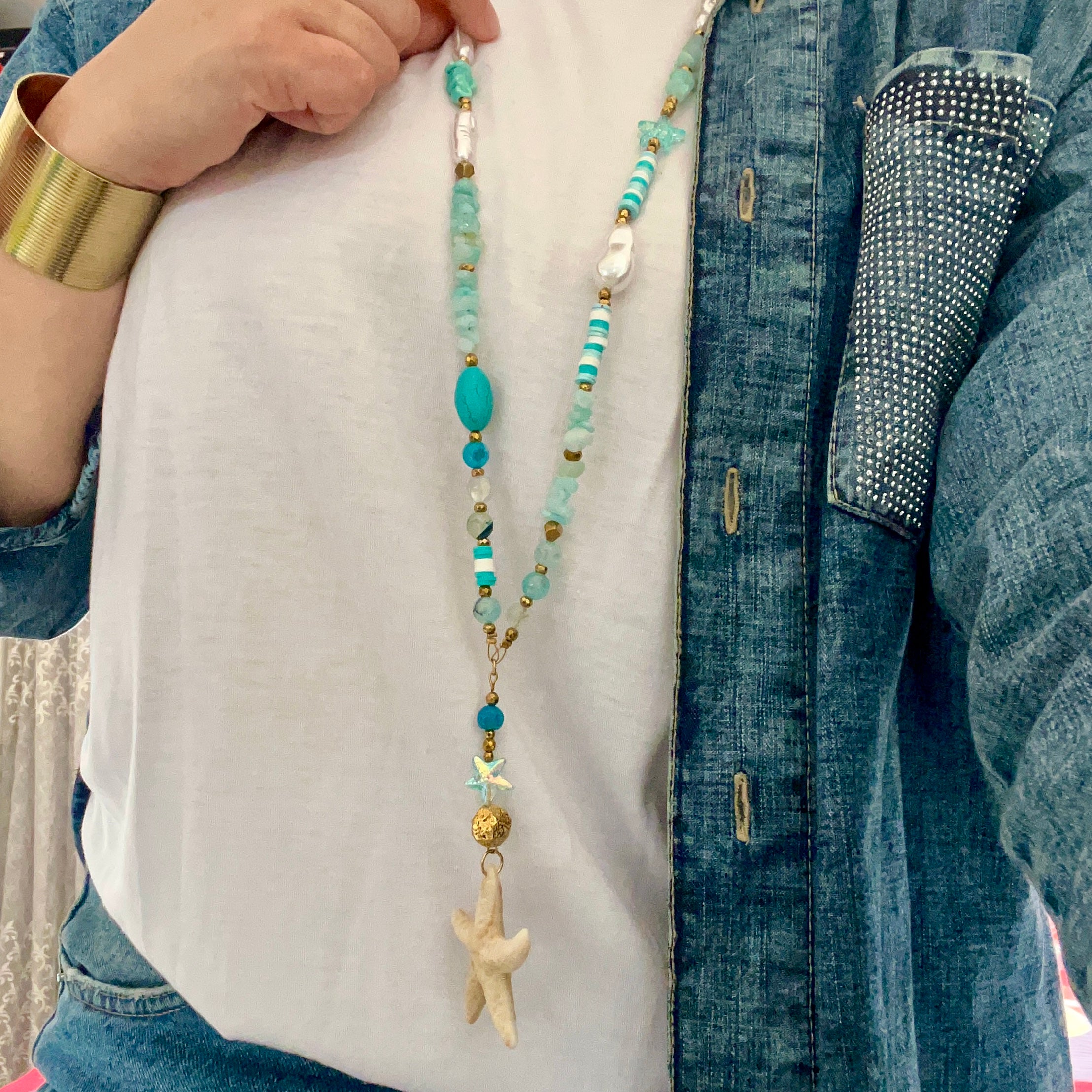 Long Turquoise Necklace