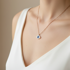 Rose Gold Eye Necklace