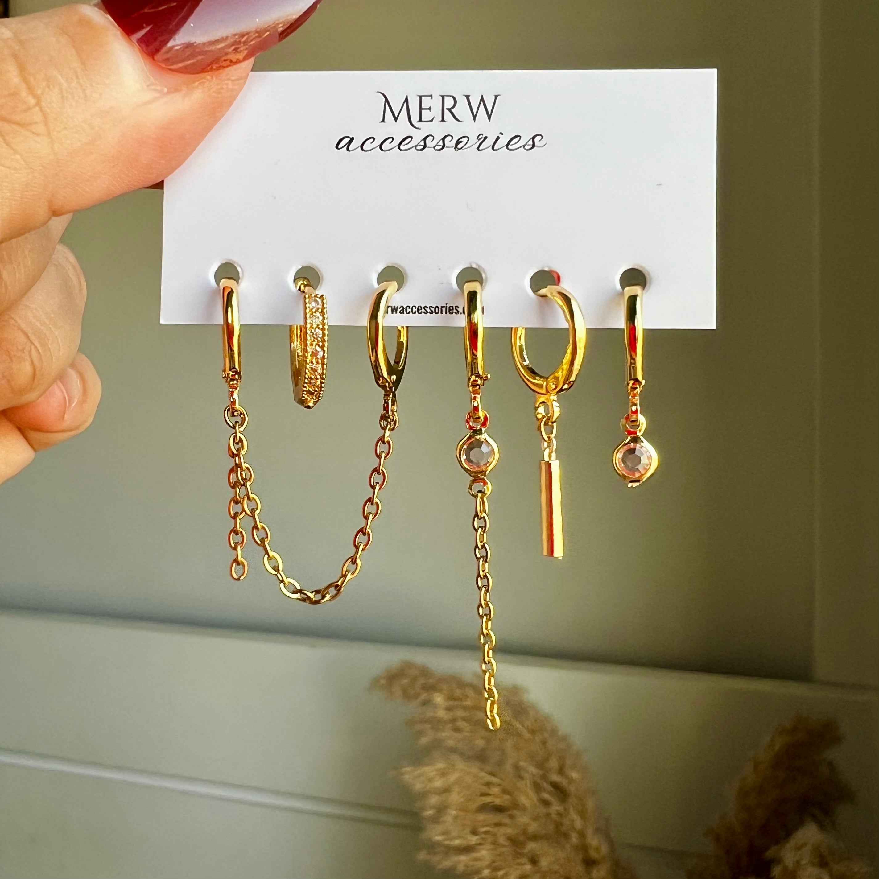 Classic Crystal Piercing Set