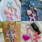 Rose Bag Chain with Letters