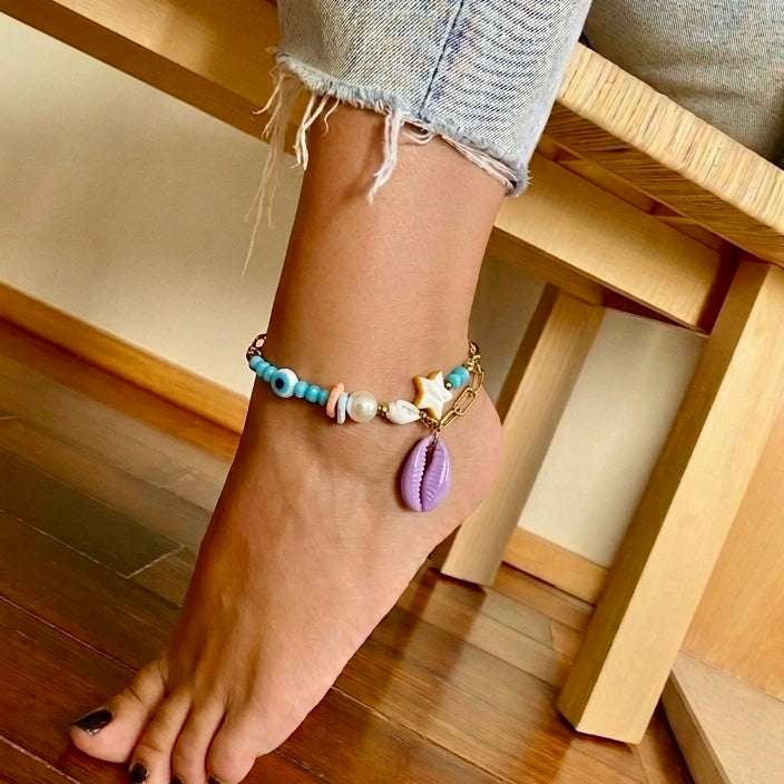 Purple Eye Anklet