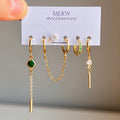 Luxury Emerald Piercing Set
