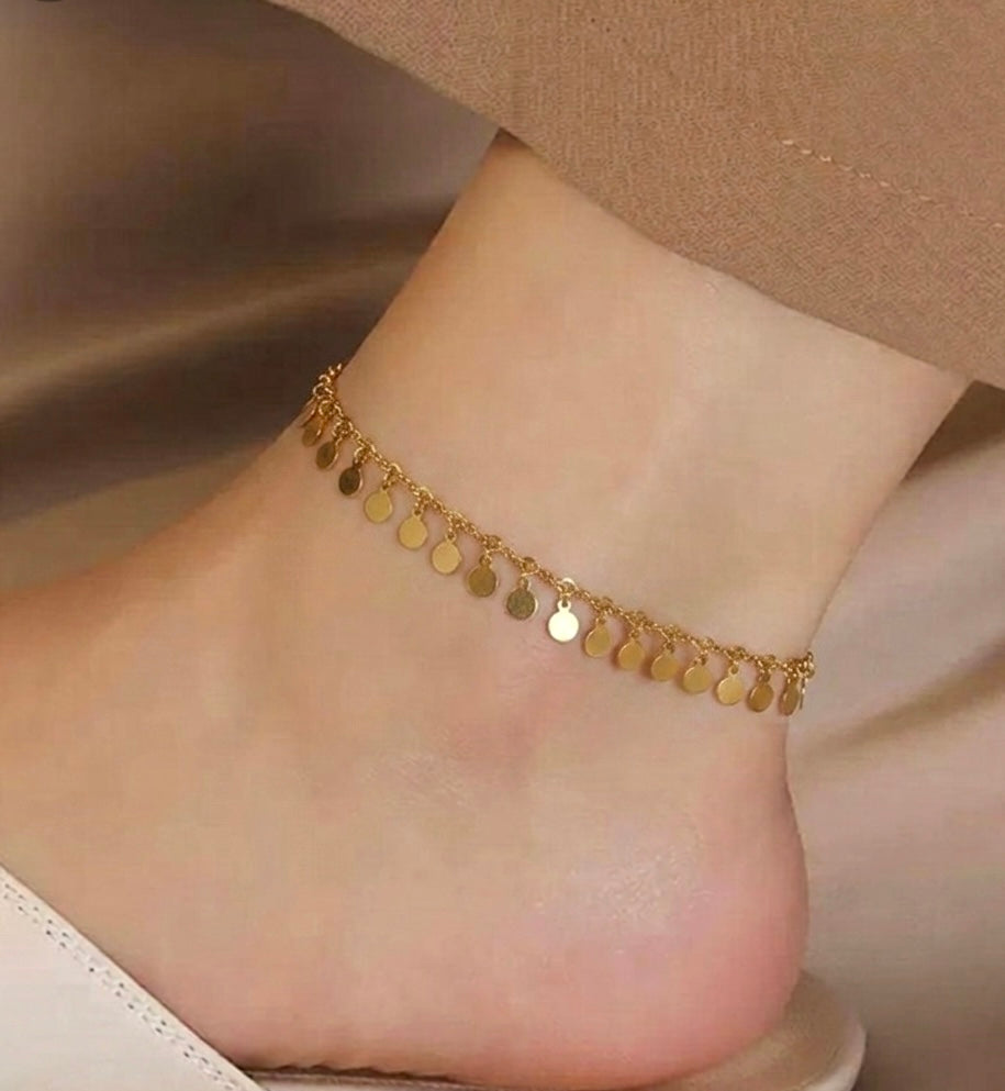 Small circles anklet