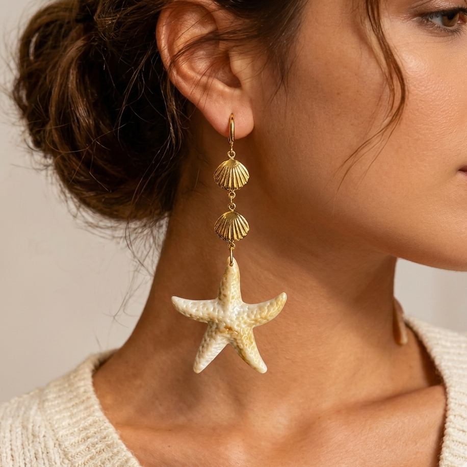 Starshell Stainless Earring