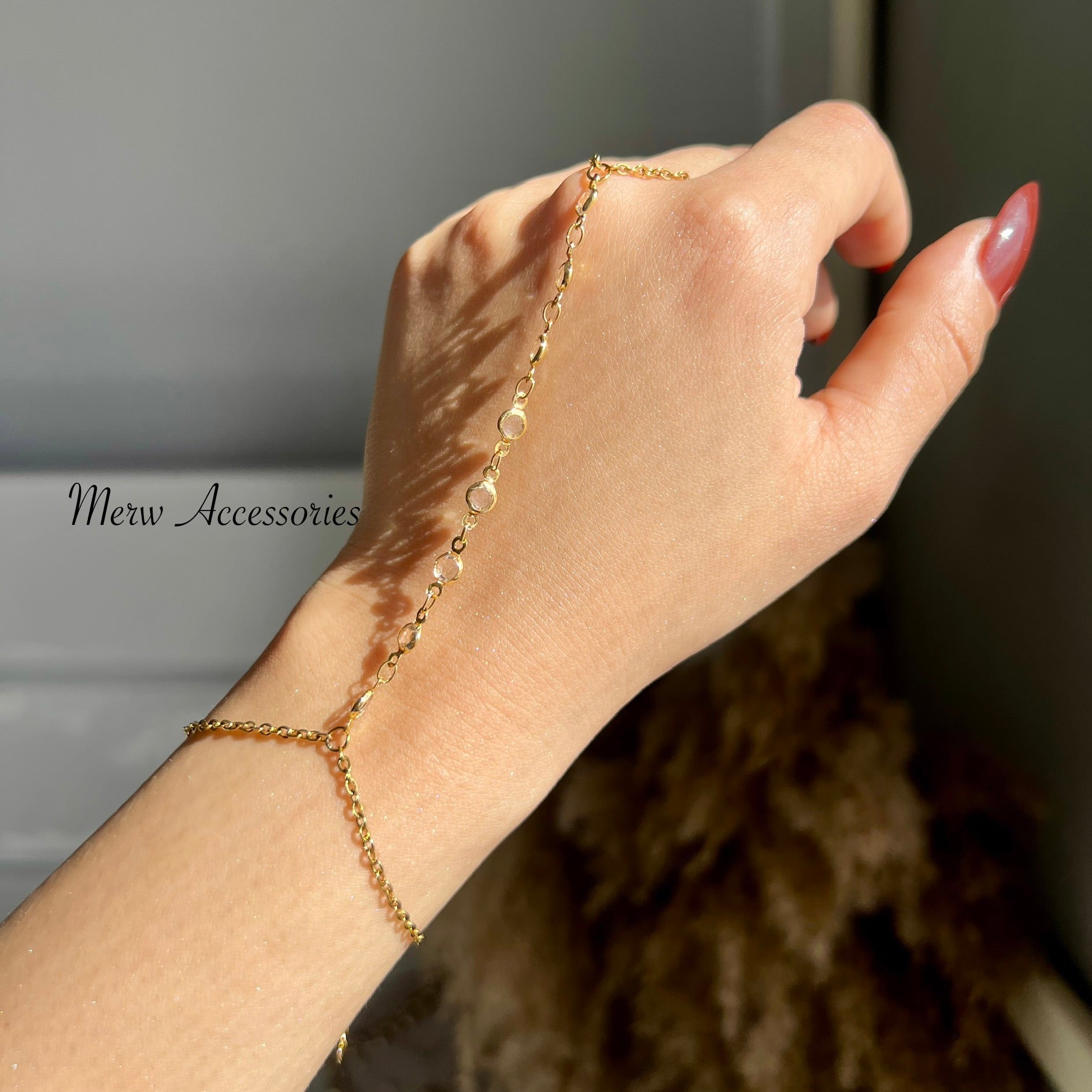 Transparent Crystal Hand Chain