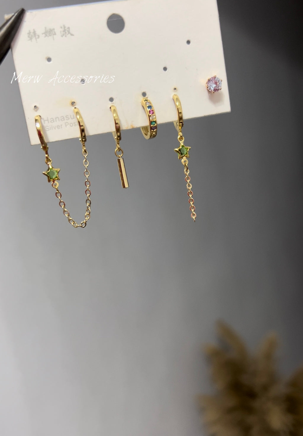 Double Green Piercing Set