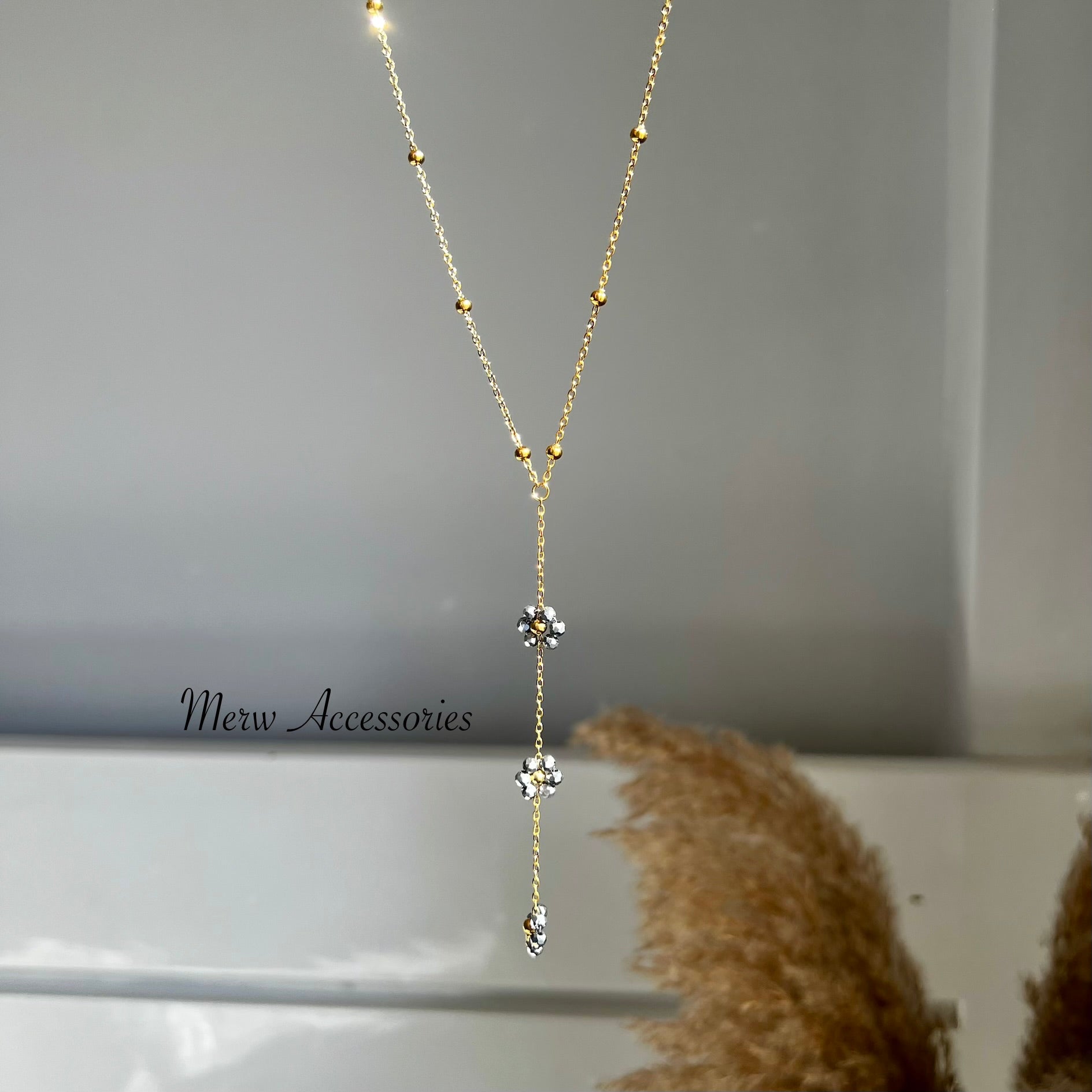 Floral Drop Necklace