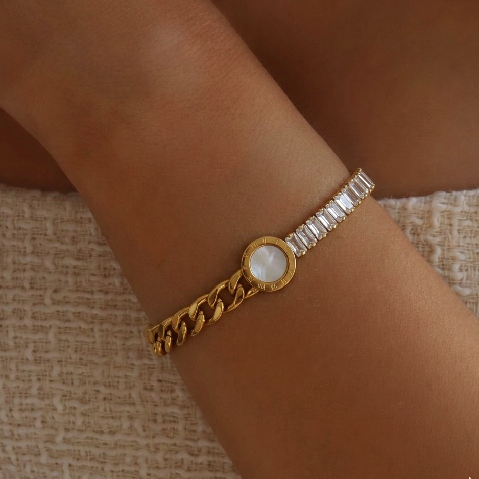 Tennis grommet bracelet