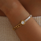Tennis grommet bracelet