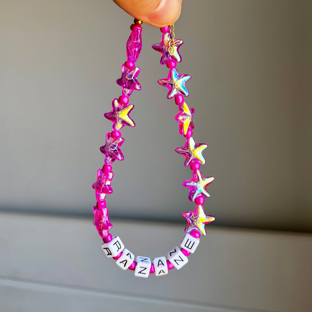 Shiny chocker with letters