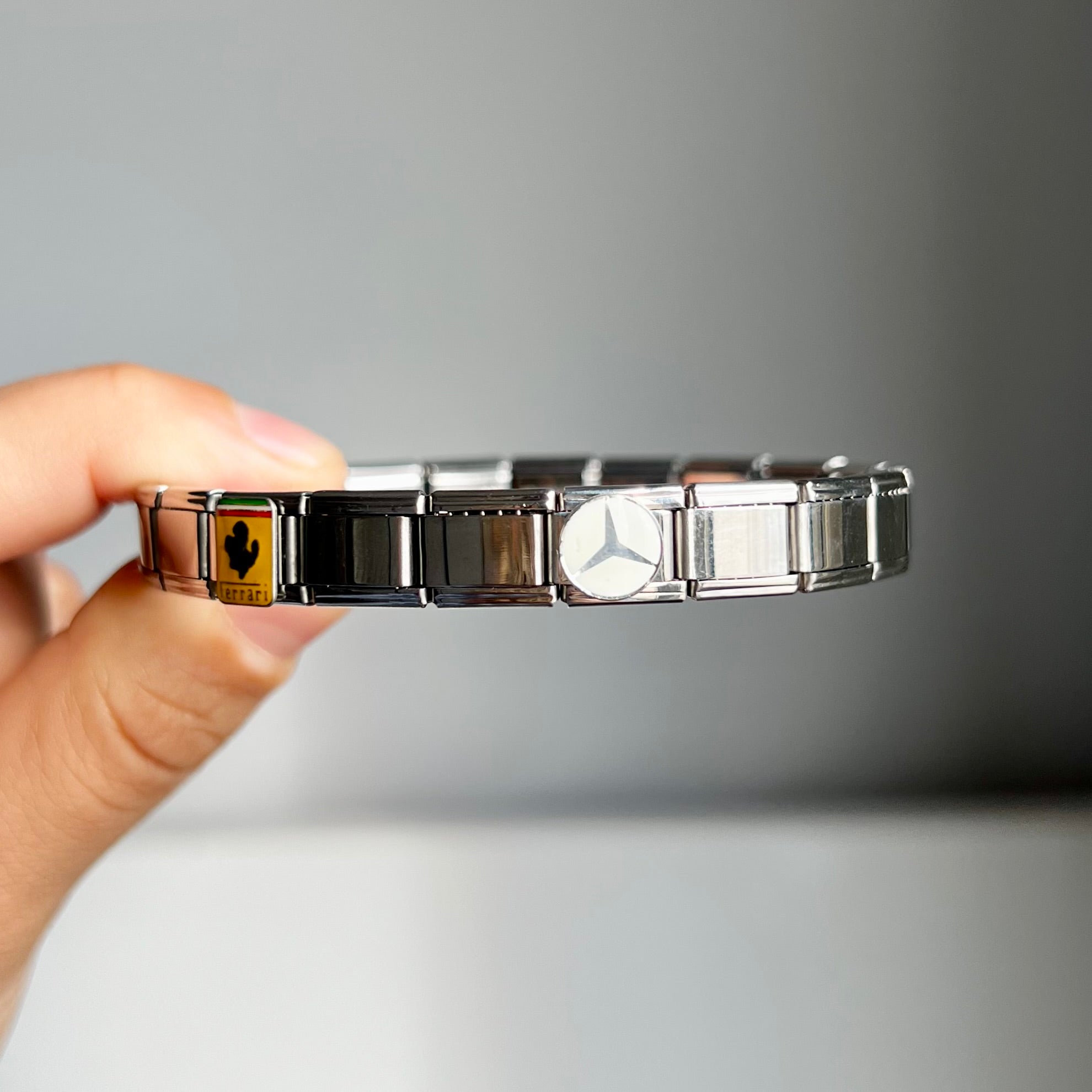 Ferrari & White Mercedes Italian Bracelet