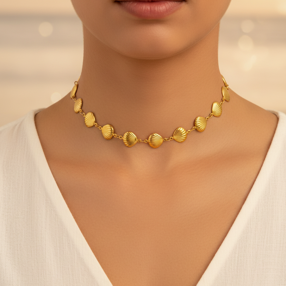 Gold Shells Necklace