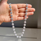 Silver Circles Bright Necklace