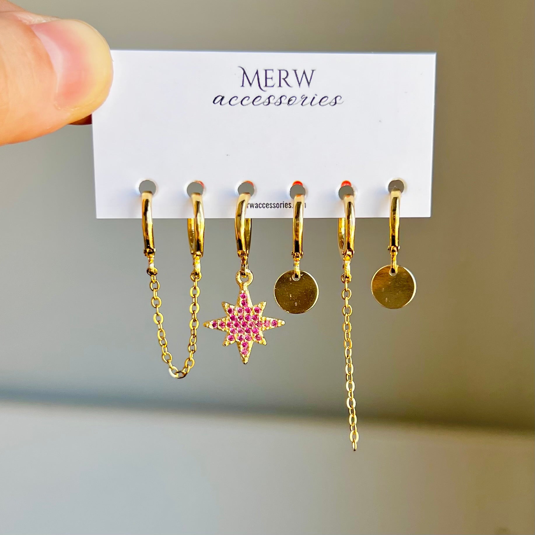 Pink Star Piercing Set