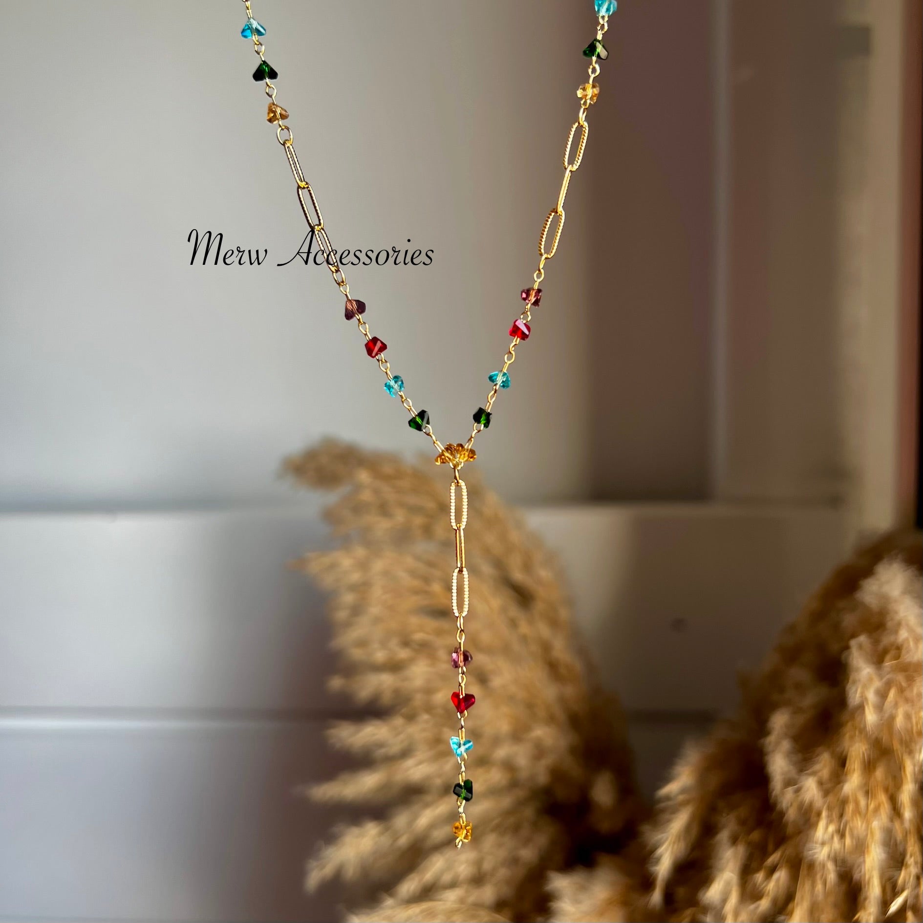 Colorful Drop Necklace