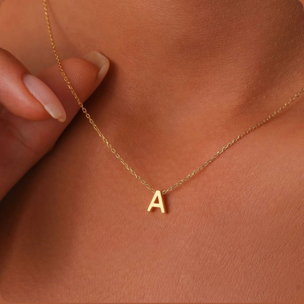 Simple letter necklace