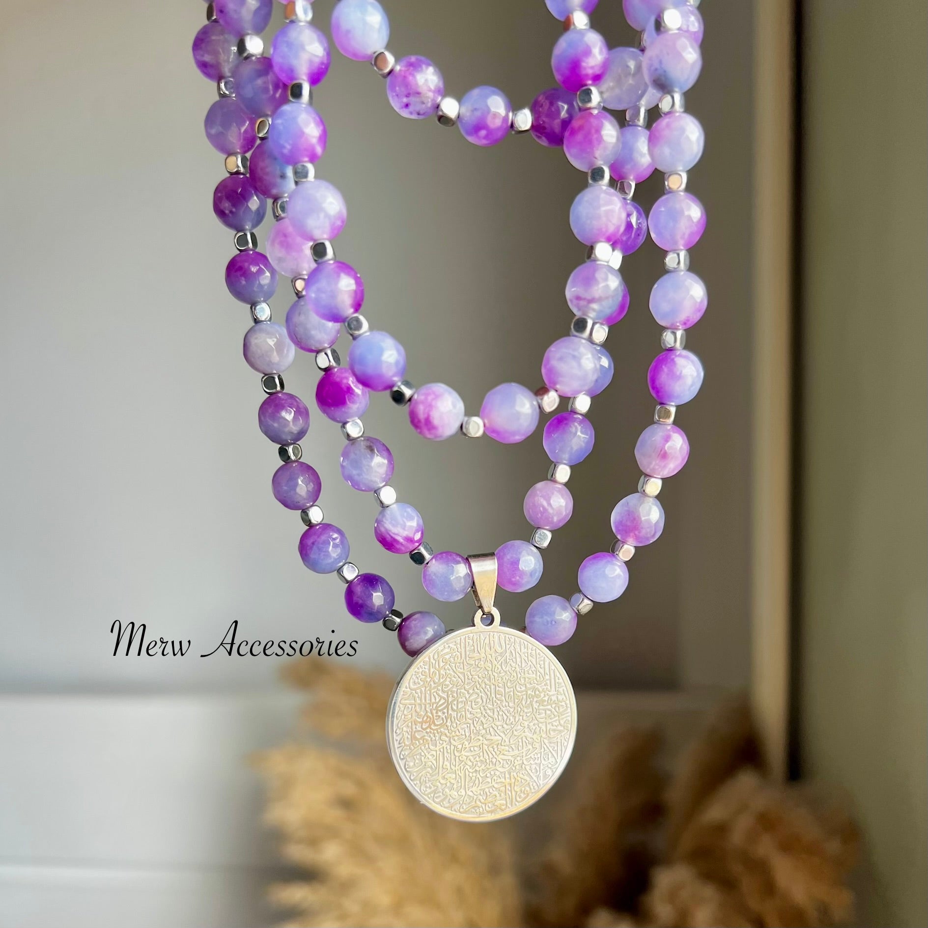 Purple Sebha 99 Stones