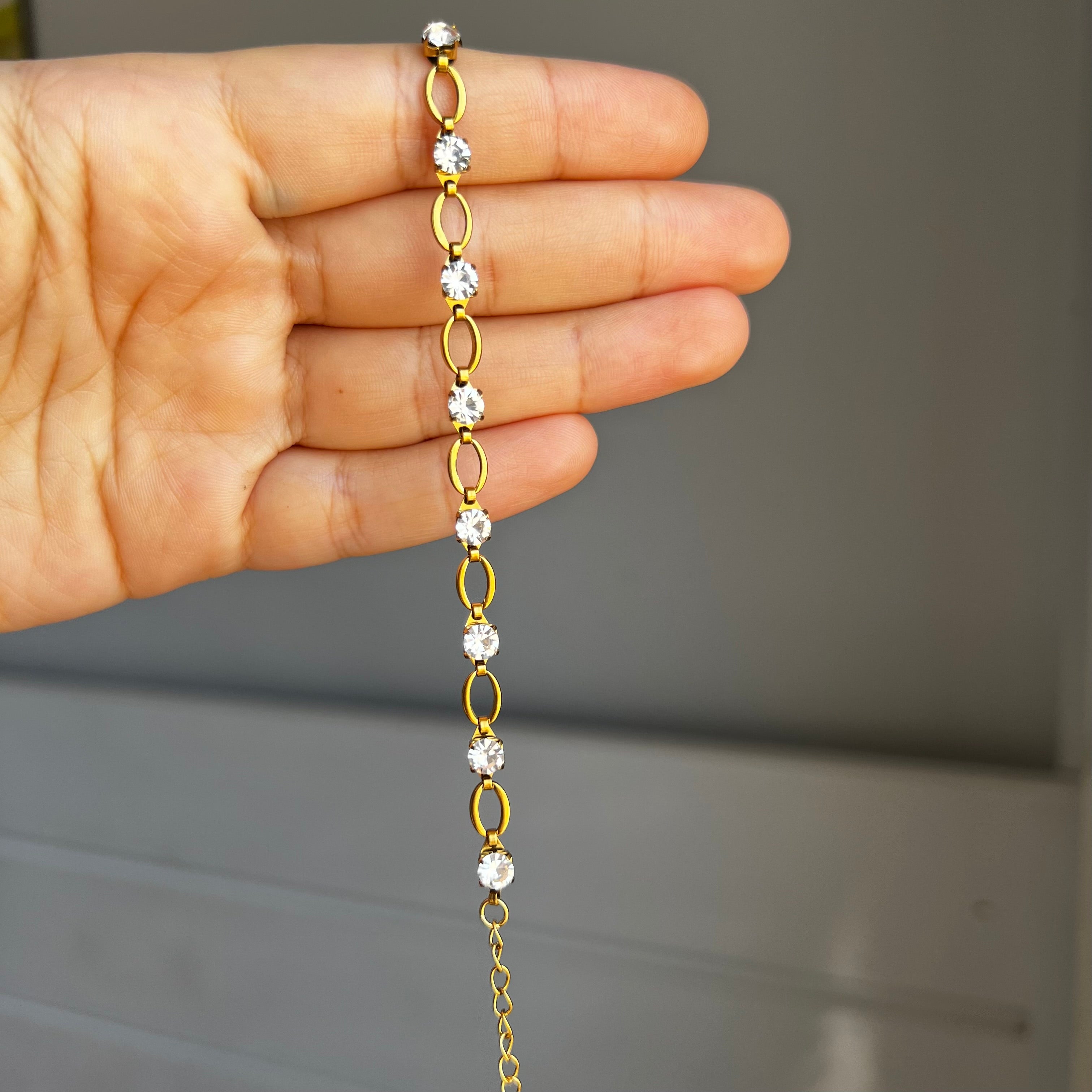 Bright Crystal Anklet