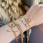 Paper Clip Christmas Bracelet