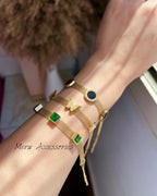 Black Circle Bracelet