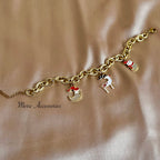 Crescent Moon Christmas Bracelet