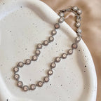Silver Circles Bright Necklace