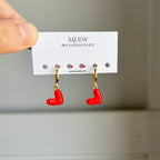 Red Heart Earring