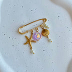 Rose Shell Pin