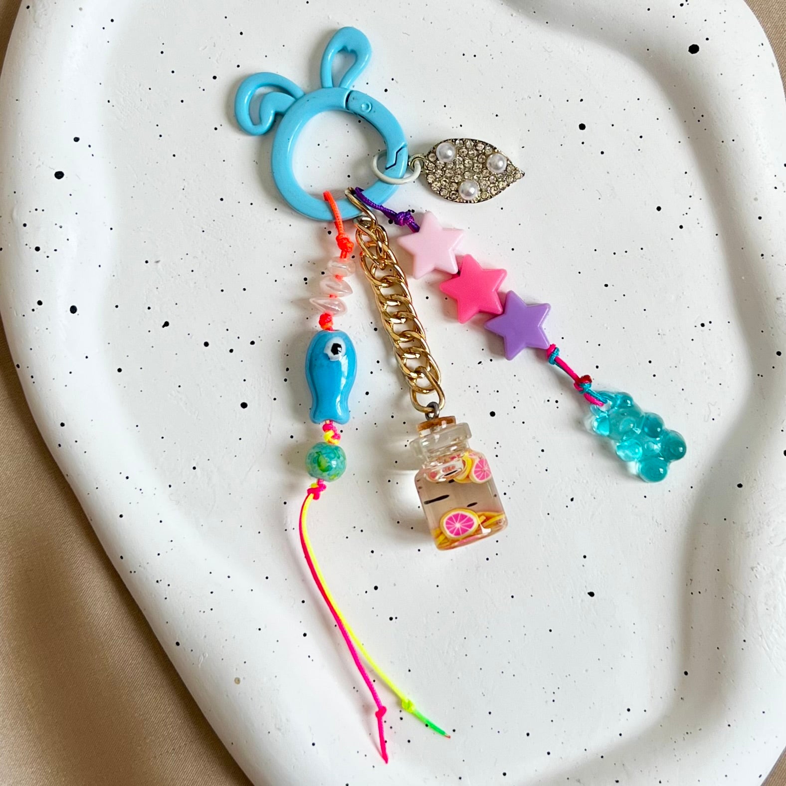 Blue Fish Bag Chain