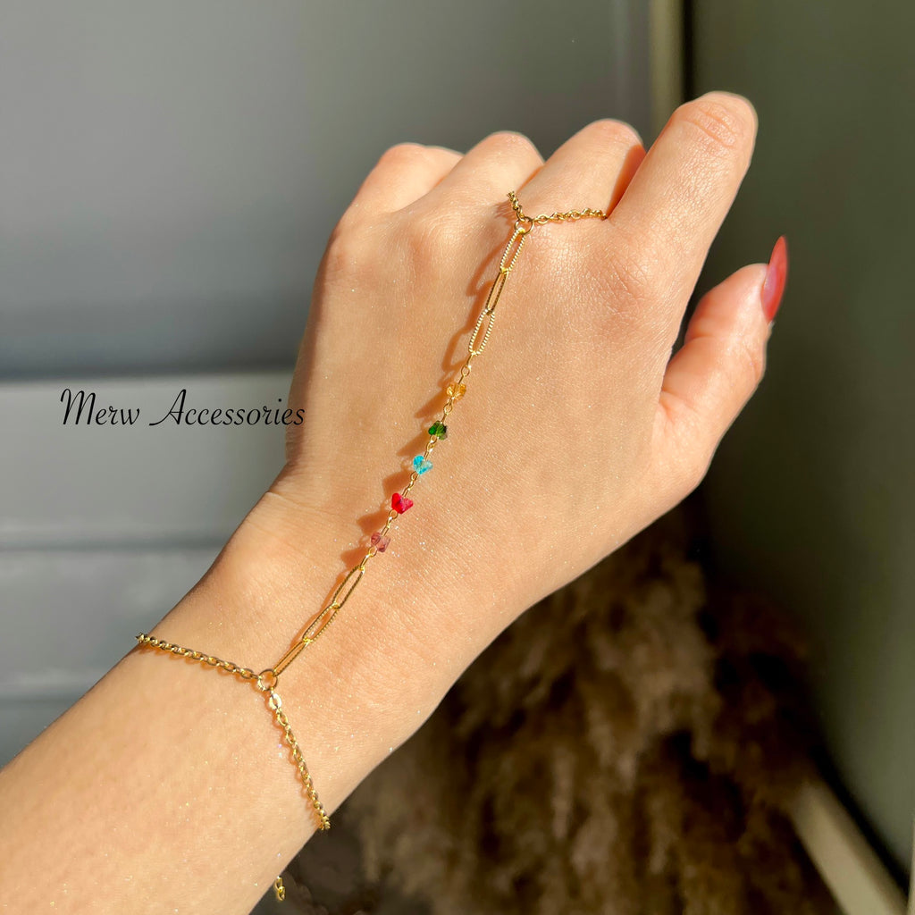 Colorful Stones Hand Chain