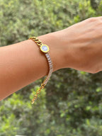 Tennis grommet bracelet
