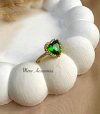 Green Heart Ring