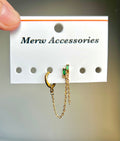 Green Connect Earring