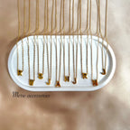 Simple letter necklace