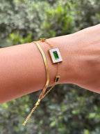 Emerald Double Bracelet
