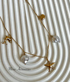 Sea pearl necklace