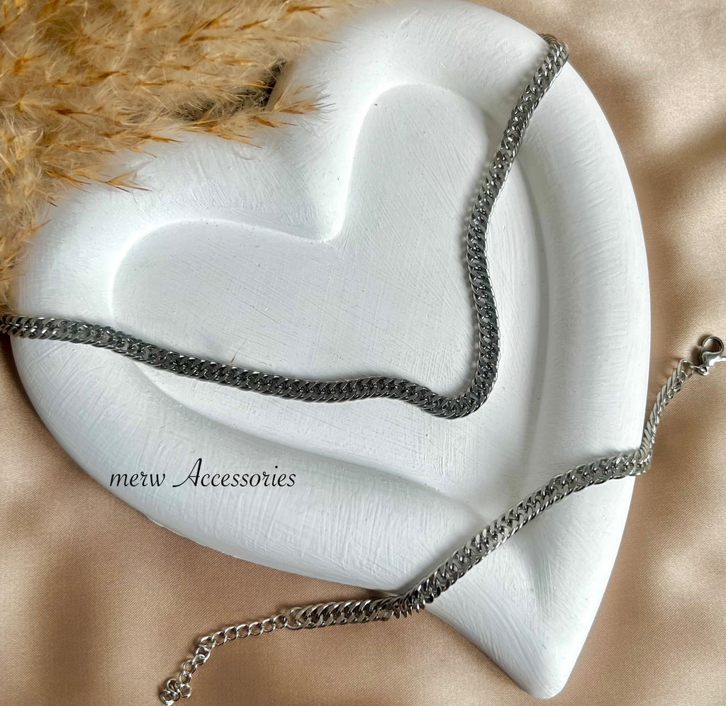 Silver Grommet Necklace
