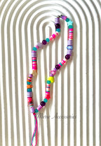 Mix pink short mobile chain