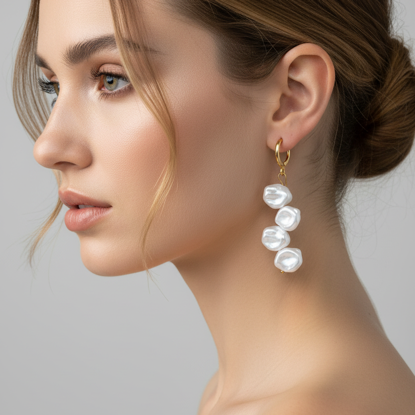 Pearls earring