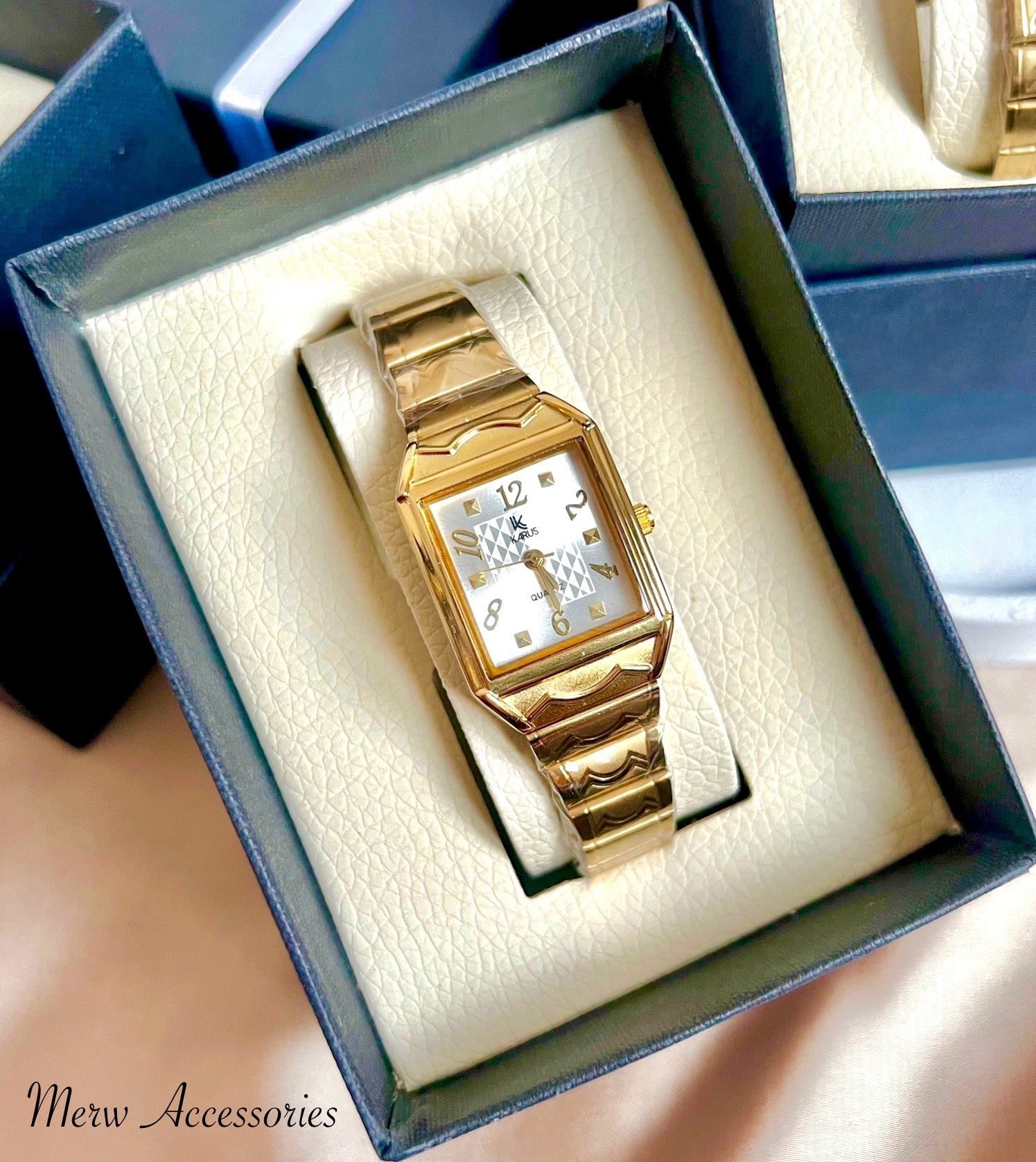 Square White Karus Women Watch