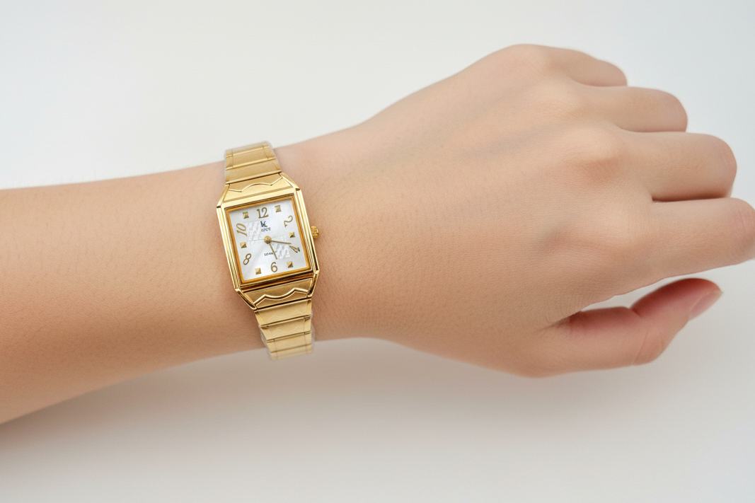 Square White Karus Women Watch