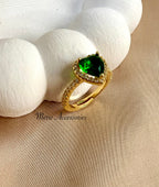 Green Heart Ring