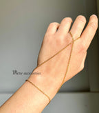 Cross Plain Hand Chain