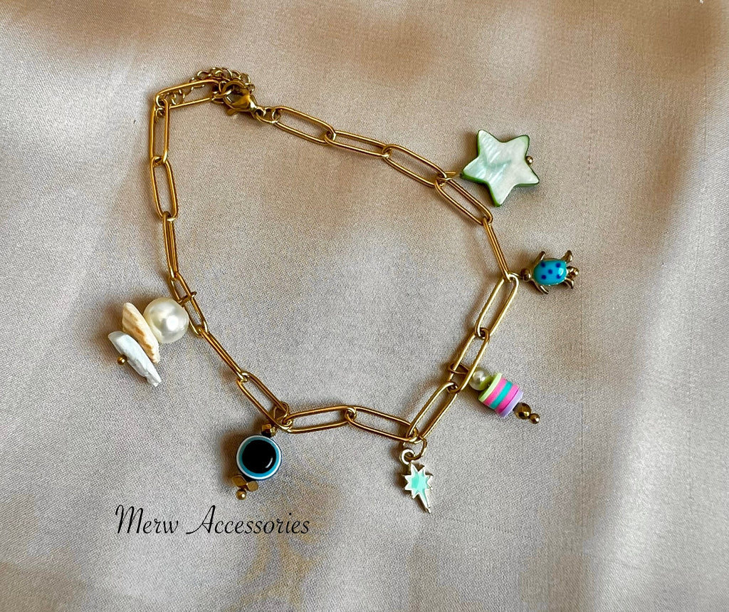 Blue Turtle Anklet