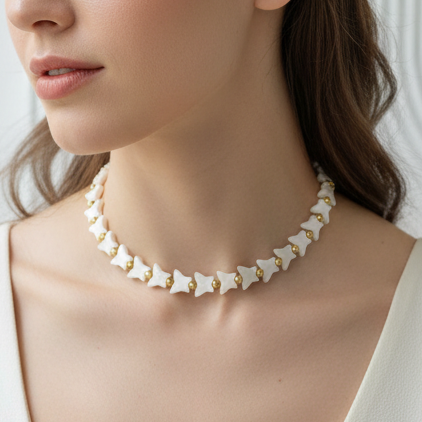 Shell butterfly chocker